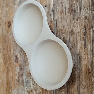 The Pampered Chef #2184 Microwave Double Egg Cooker Stoneware Collection USA